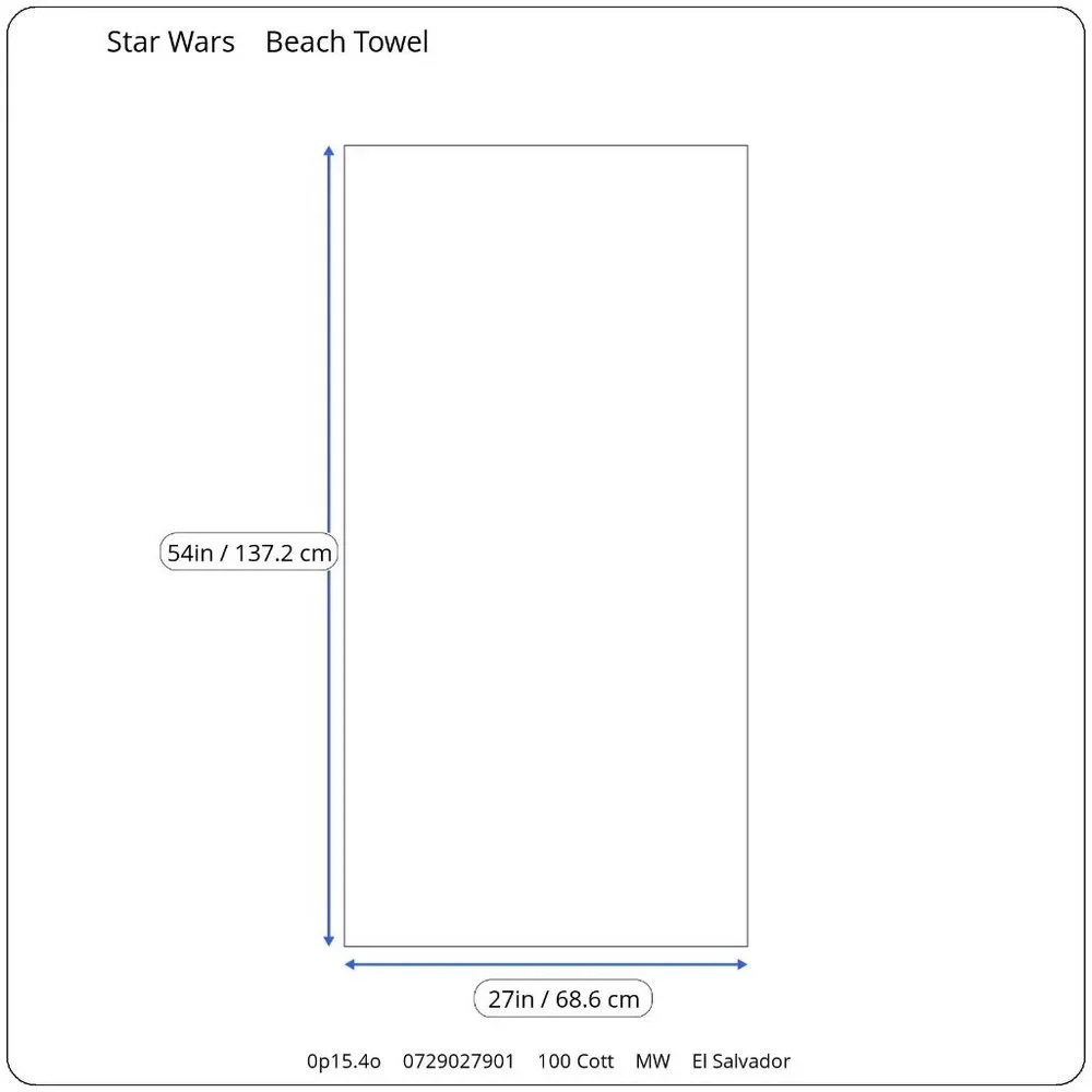 Vintage Star Wars Beach Towel Naboo N1 Starfighter Trade Federation Battleship